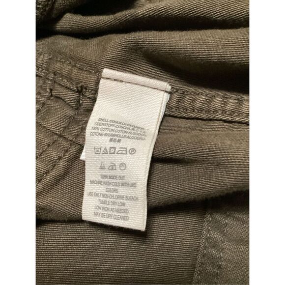 Free People Green Faye Military Over Sized Lace Up Sleeves Jacket M - Picture 6 of 7